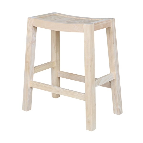 International Concepts Ranch Stool, 24" Seat Height, Unfinished S-924 - main
